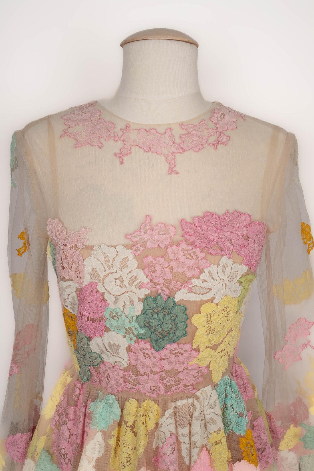 Valentino Vestito trasparente a maniche lunghe, 2013 5
