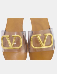 Valentino Transparent VLogo Slides Size EU 40