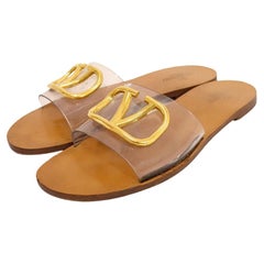 Valentino Transparent VLogo Slides Size EU 40