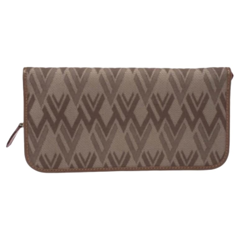 Valentino Tri Color Canvas und Leder Kontinental Brieftasche