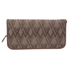 Valentino Tri Color Canvas und Leder Kontinental Brieftasche