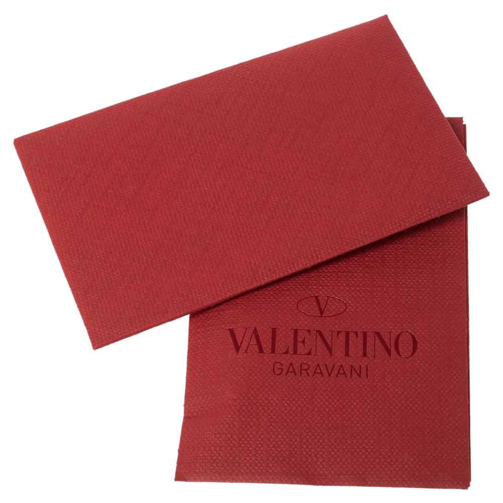 Valentino Tri Color Chevron Leather and Canvas Small Rockstud Motif Shopper Tote 1