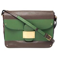 Valentino Tri Color Leather Rivet Shoulder Bag