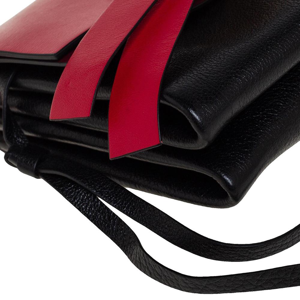 Valentino Tri Color Leather V-Ring Flap Crossbody Bag 2