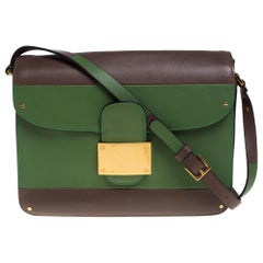 Valentino Tricolor Leather Rivet Shoulder Bag