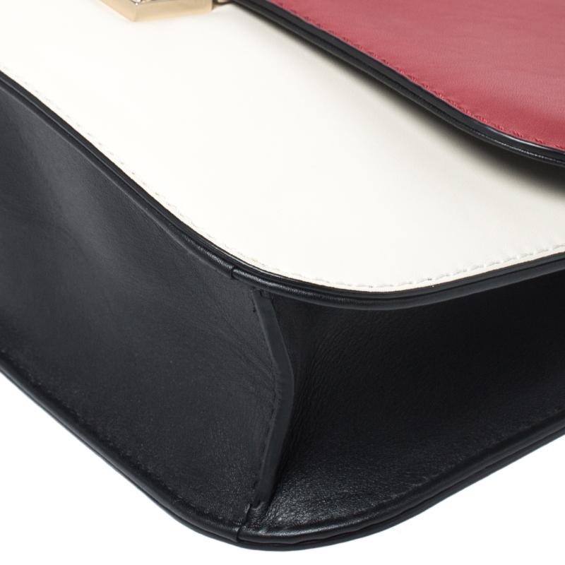 Valentino Tricolor Leather Rockstud Medium Glam Lock Flap Bag 2