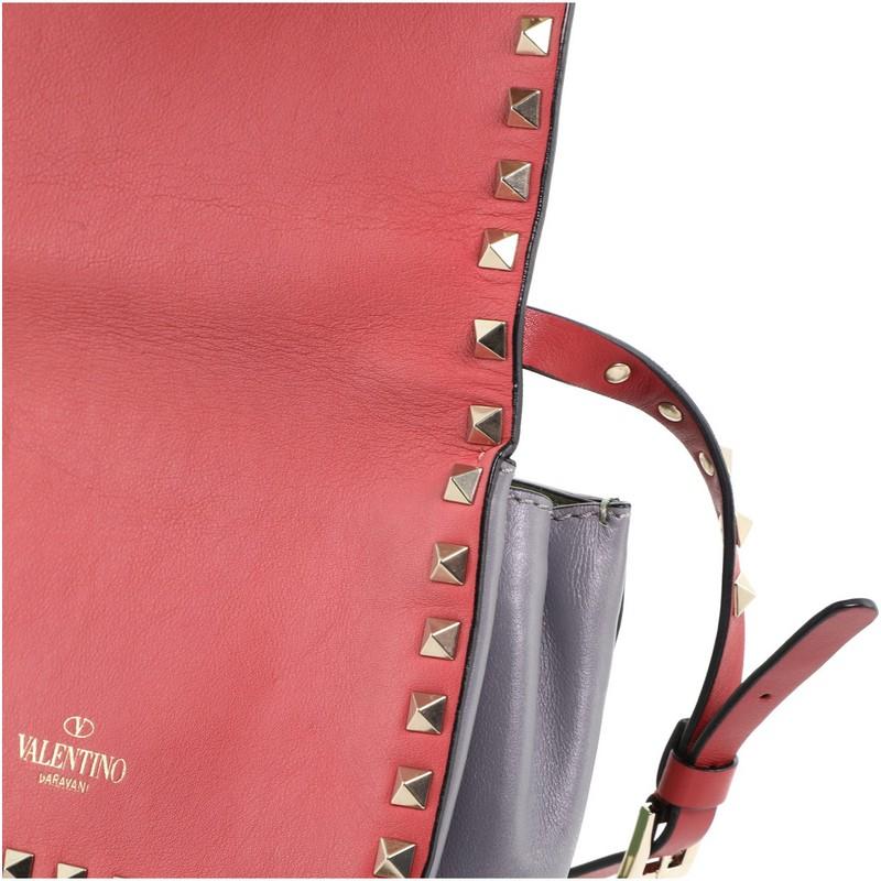 Valentino Tricolor Rockstud Flip Lock Flap Bag Leather Mini 1