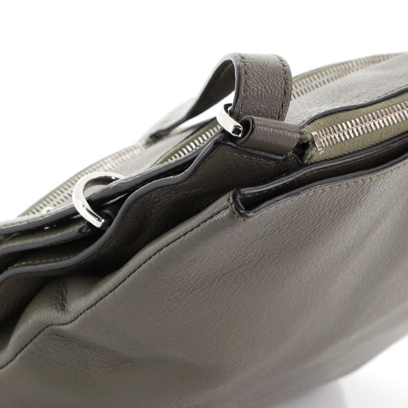 Valentino Triple Zip Shoulder Bag Leather Medium 1