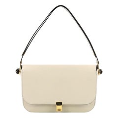 Valentino Turn Lock Flap Shoulder Bag Leather Small