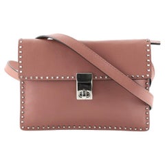 Valentino Turnlock Waist Bag Leather with Micro Rockstuds