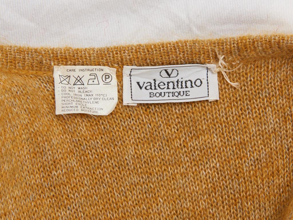 Valentino Tweed and Wool Knit Poncho/Cape 2