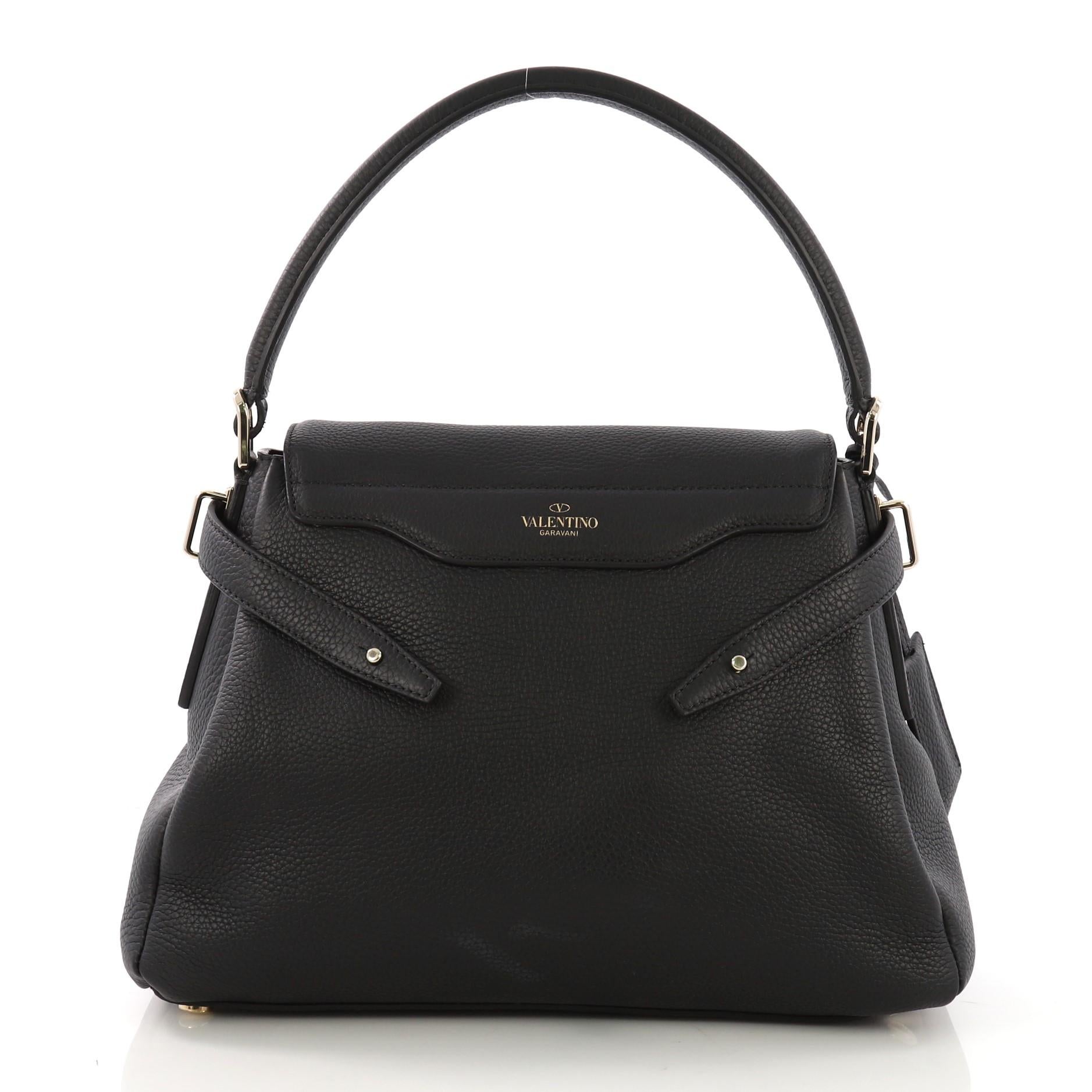 Valentino Twiny Convertible Top Handle Bag Leather Medium at