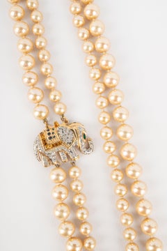 Valentino Two-Row Costume Pearl Necklace, 1980s