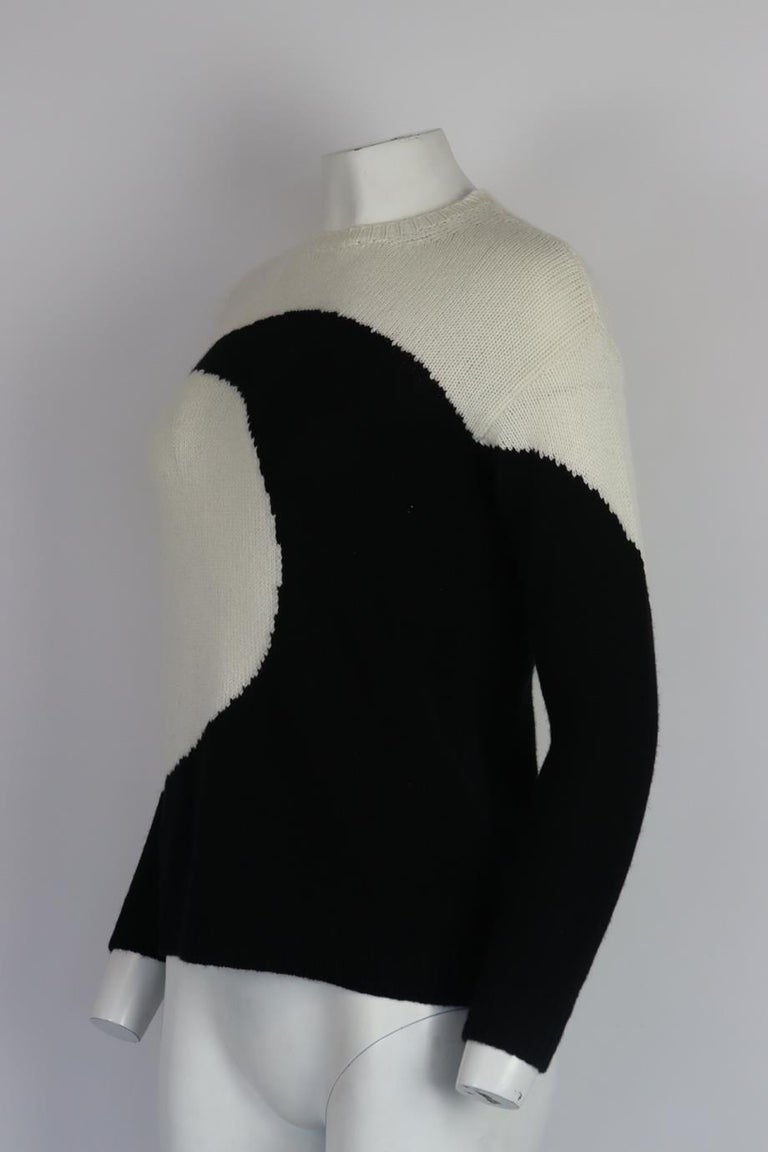 Valentino Two Tone Cashmere Sweater Small For Sale at 1stDibs