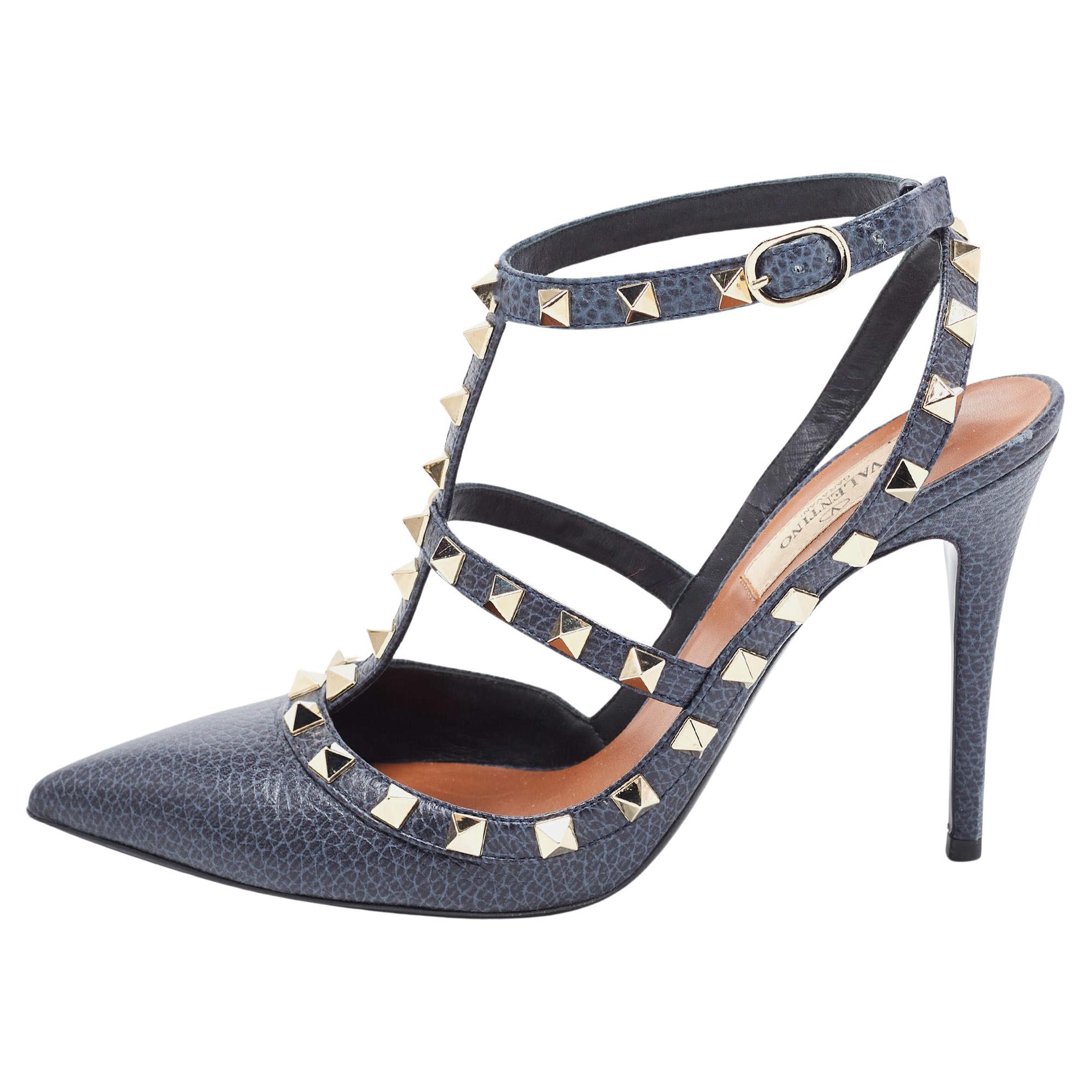 Valentino rockstud 2025 navy blue