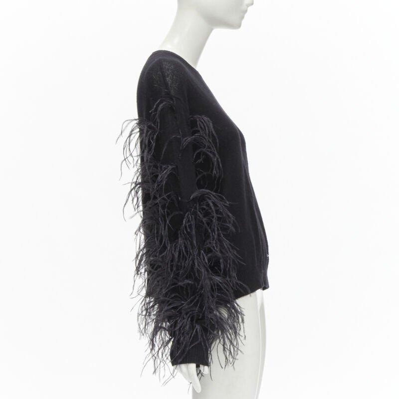 Women's VALENTINO UNDERCOVER wool cashmere feather Wrap Me Free Me See Me sweater XS For Sale