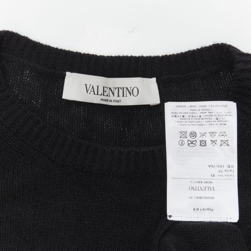 VALENTINO UNDERCOVER wool cashmere feather Wrap Me Free Me See Me sweater XS For Sale 5