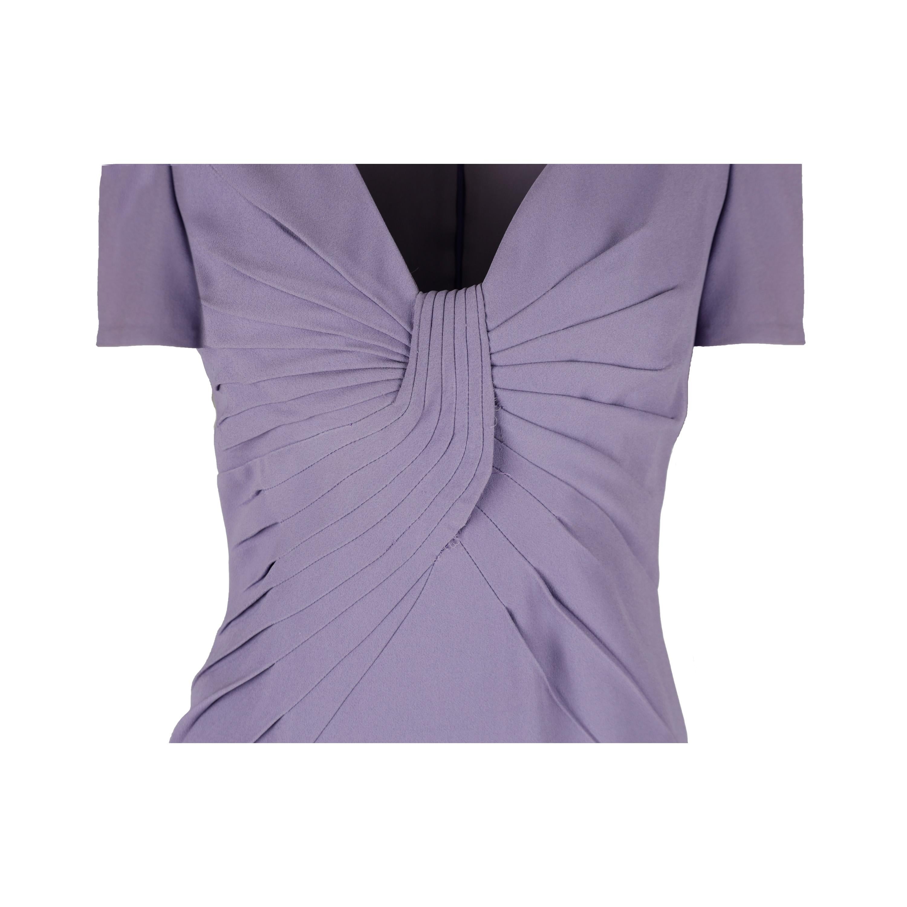 Gray Valentino V Neck Dress For Sale