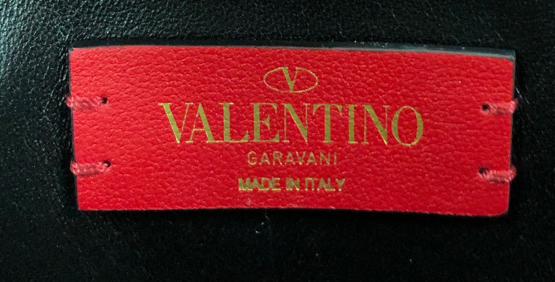 Valentino  V-Ring Chain Shoulder Bag Leather Medium 1