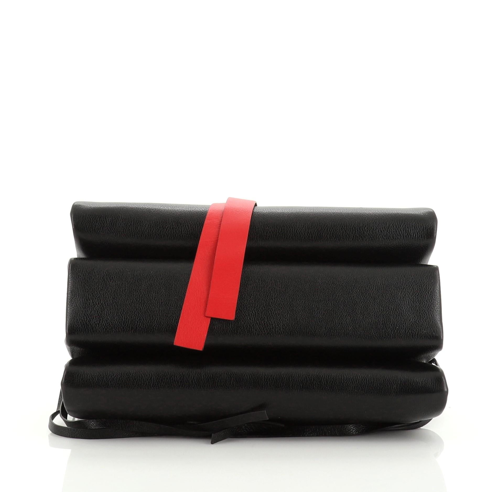 Women's or Men's Valentino V-Ring Shoulder Bag Leather Medium