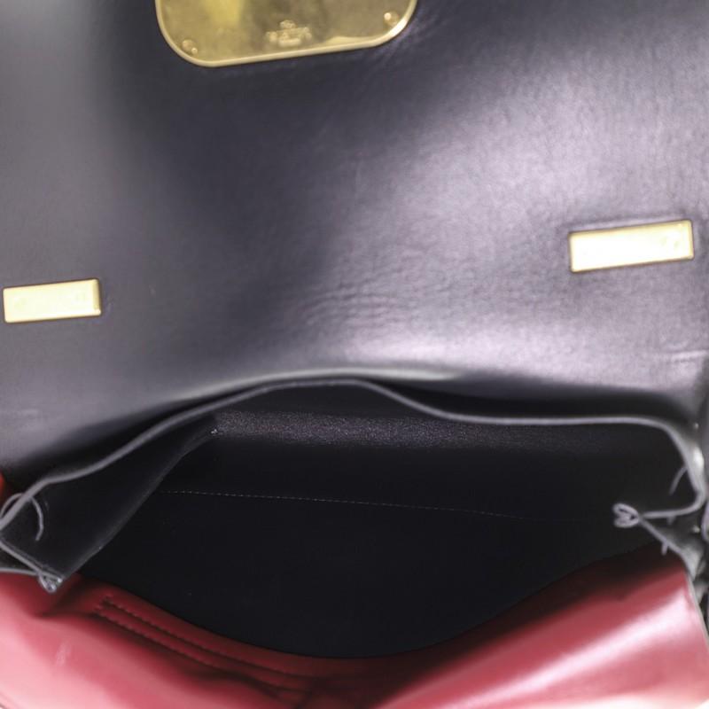 Valentino V-Ring Shoulder Bag Leather Medium 3