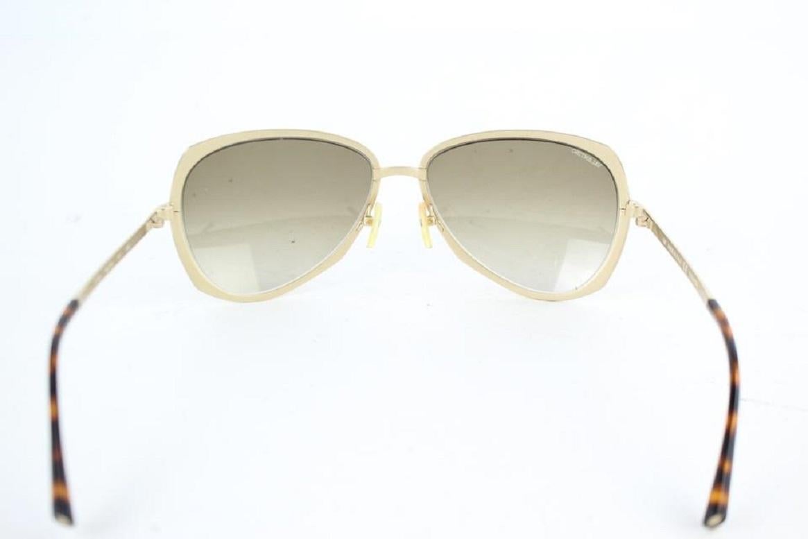 VALENTINO V114S Women's Gold Aviator Sunglasses12MK0927 3