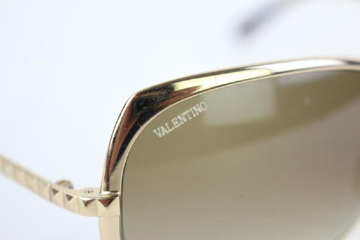 VALENTINO V114S Women's Gold Aviator Sunglasses12MK0927 5