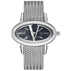 Valentino V50SBQ9999 S099 V Logo Quartz Watch, No Buckle