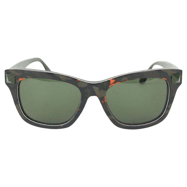 Valentino Rockstud Camo Wayfarer Style Sunglasses Valentino Pink Camouflage V670SC Rockstud Wayfarer  main image 2