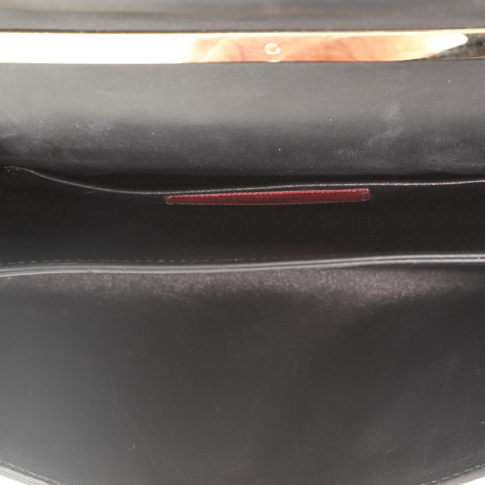 Women's or Men's Valentino Va Va Voom Clutch Crystal Embellished Suede Medium