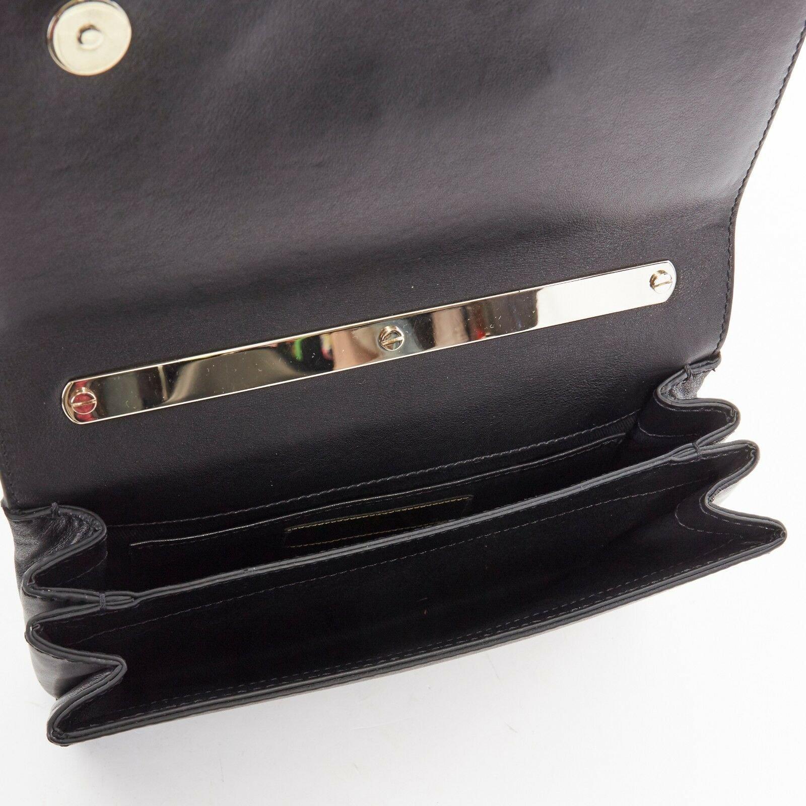 VALENTINO Va Va Voom crystal camouflage black Rockstud clutch shoulder bag 4