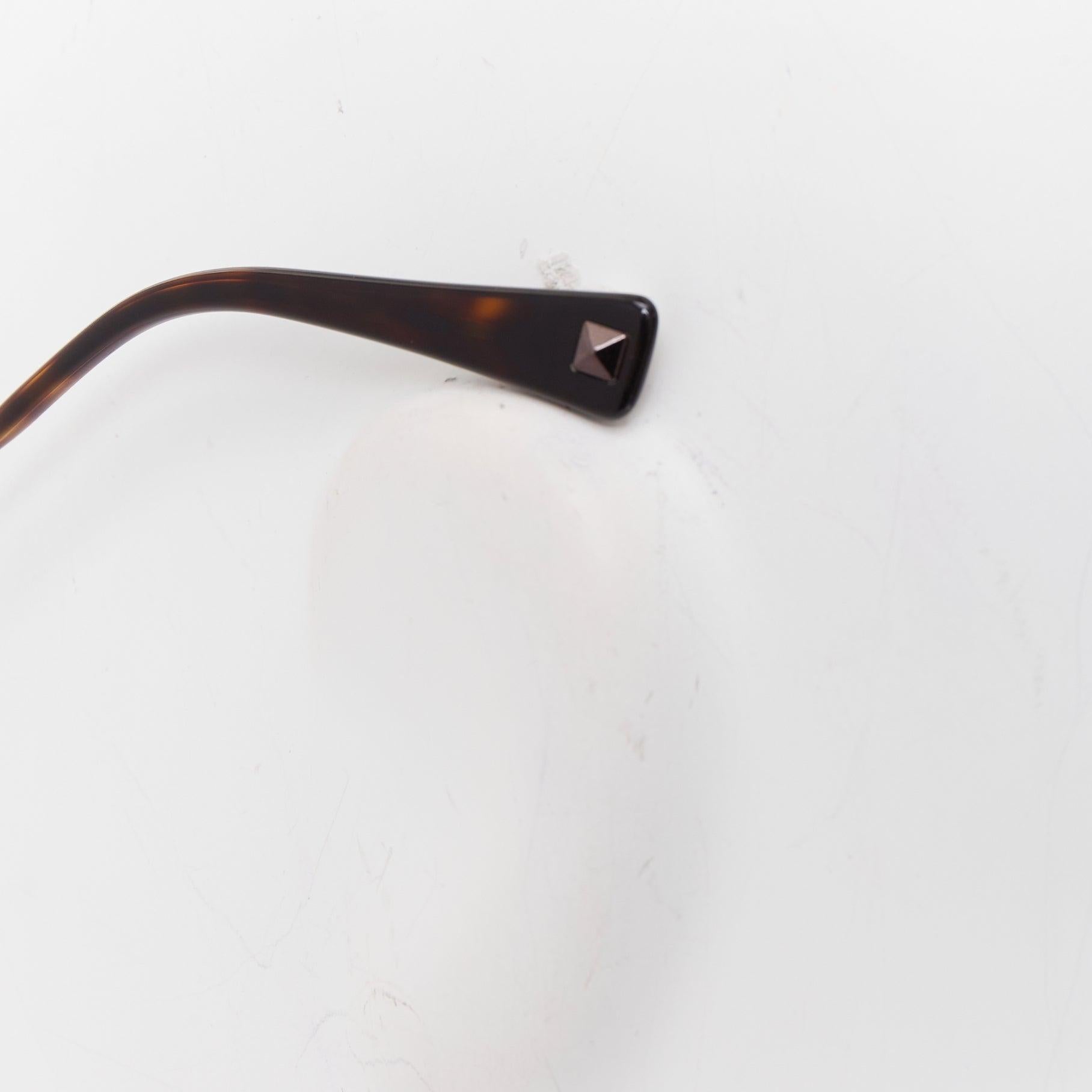 VALENTINO VA2013 58cm crystal stud mirror silver pilot aviator sunglasses For Sale 2
