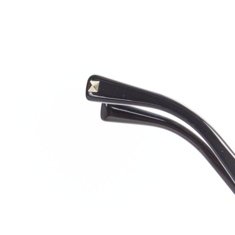 ENTINO VA4018 Sonnenbrille mit Nieten aus schwarzem Gold mit Nieten im Angebot 3