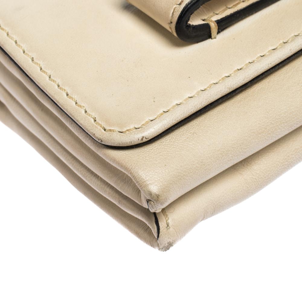 Women's Valentino Vanilla Leather Mini Va Va Voom Chain Clutch