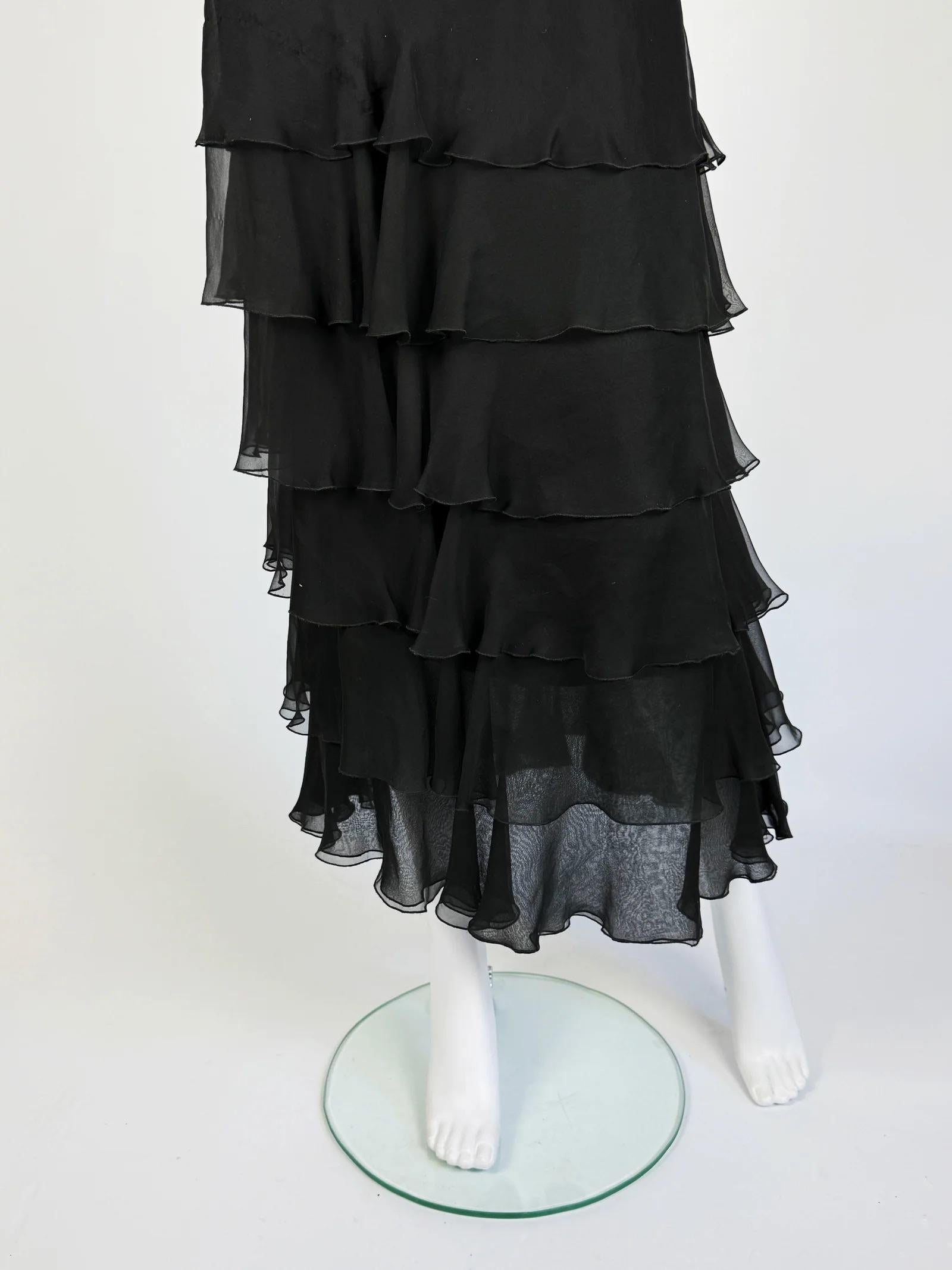 De las mujeres Vestido de noche de terciopelo y seda Valentino, FW 1995 en venta