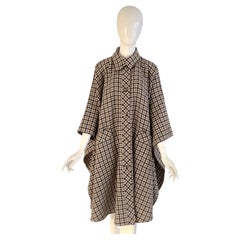 Valentino vintage 1970s Plaid Wool Cape