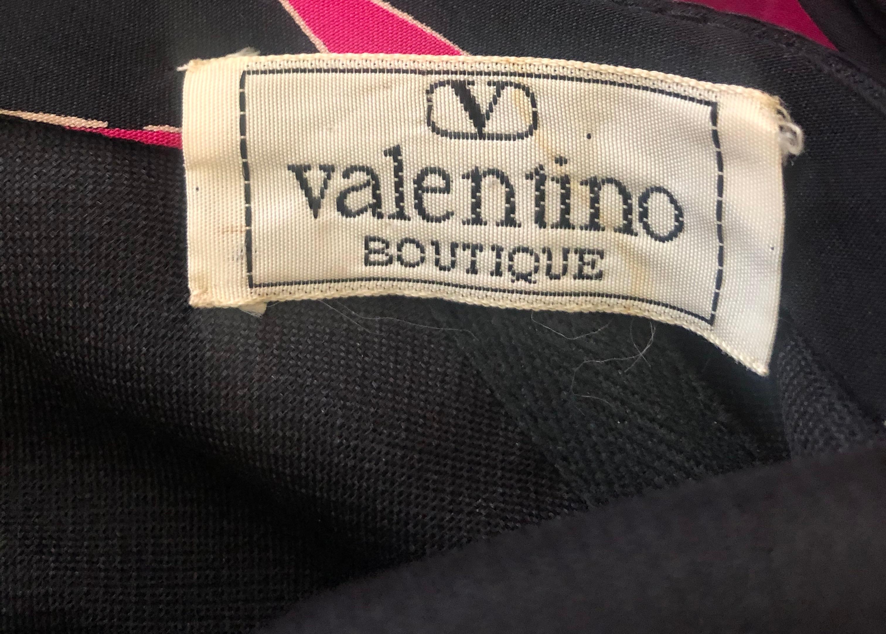 VALENTINO Vintage 80's Silk Corset Dress For Sale 2