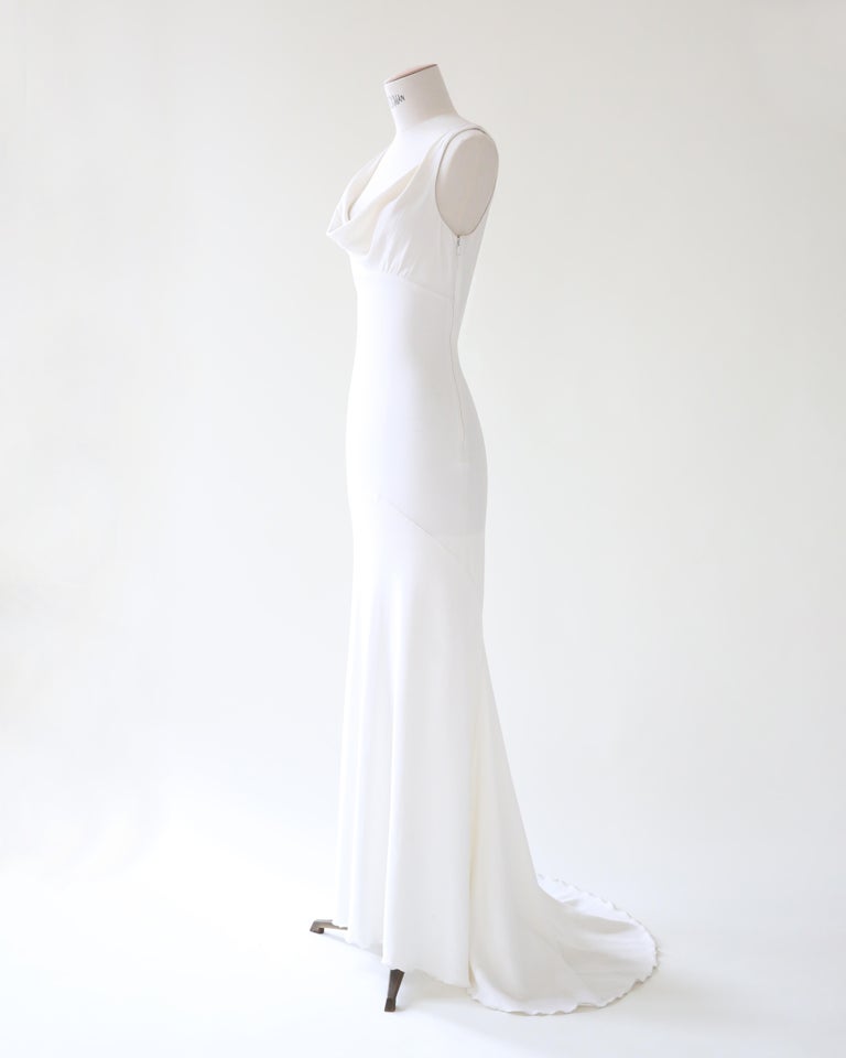vintage valentino white dress Silk Gown & Robe villa amour vintage Dry Clean Only Vintage Valentino - Cream Ruffle