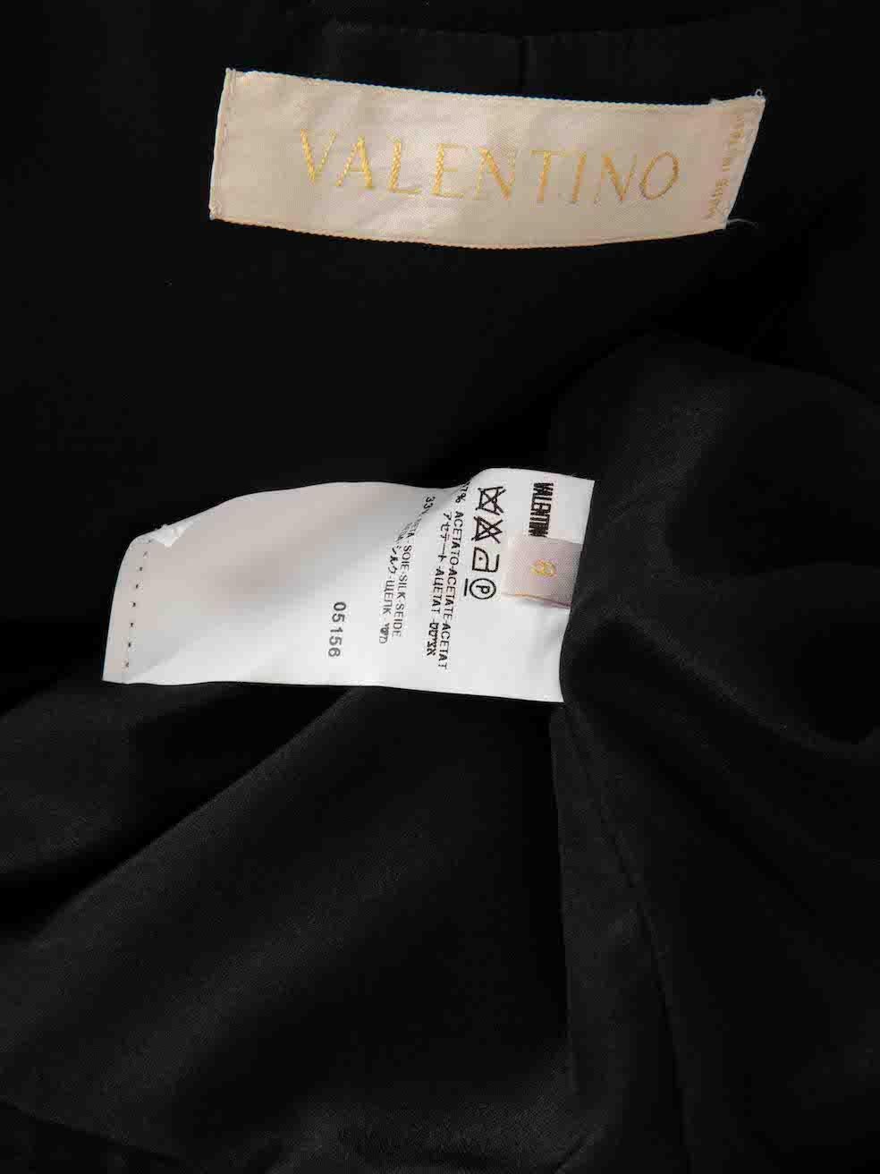 Women's Valentino Vintage Black Belted Single Breasted Blazer Size L