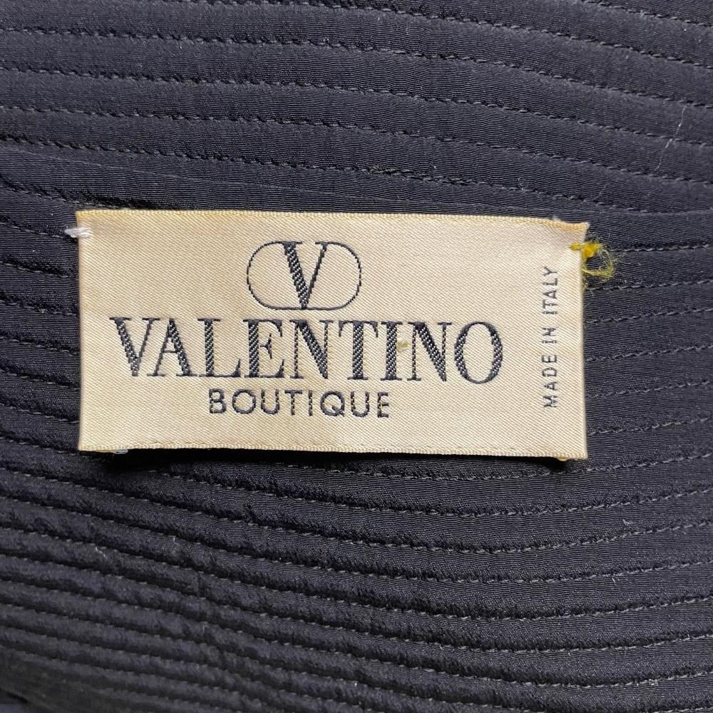 Valentino Vintage black ribbed 70s fitted top For Sale 2
