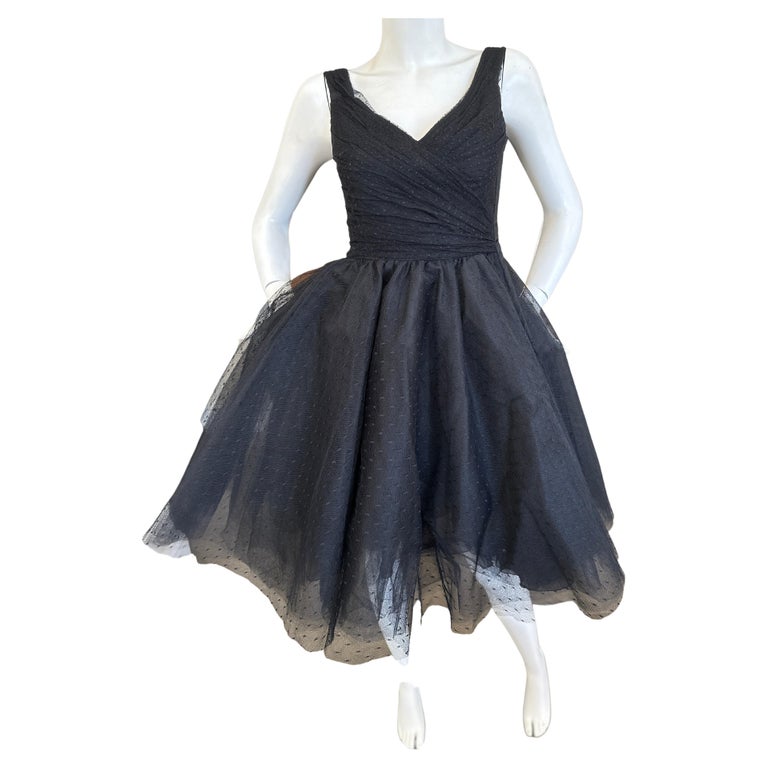 ballerina dress black Tie strap formal event ballerina dress in black