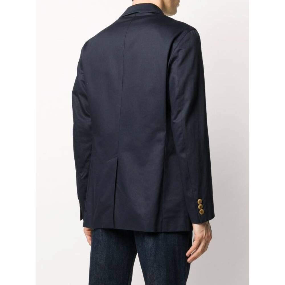 Men's Valentino Vintage blue cotton 90s classic blazer