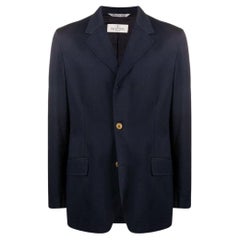 Valentino Vintage blue cotton 90s classic blazer