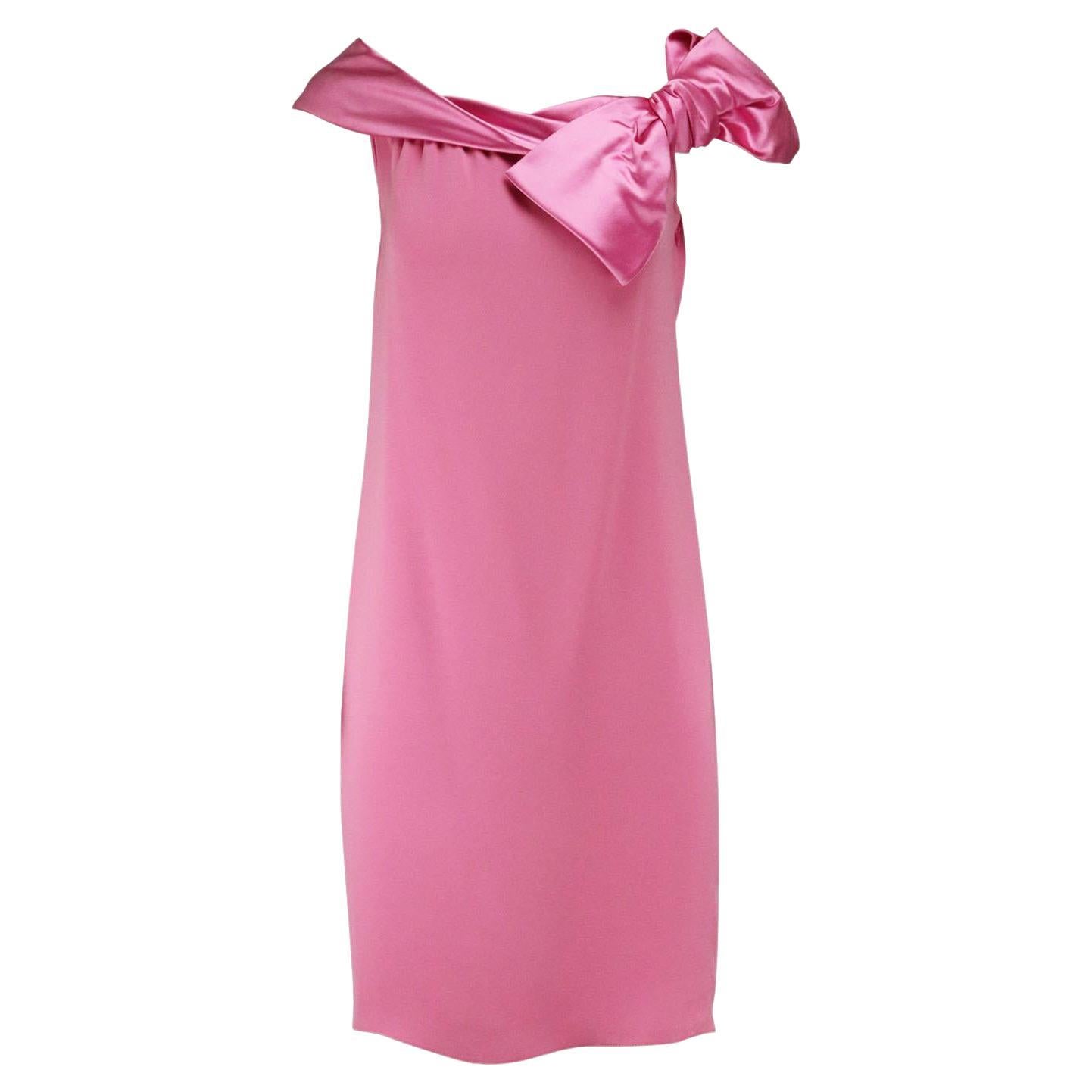 Valentino Vintage Bow Detail Silk Dress UK 8 