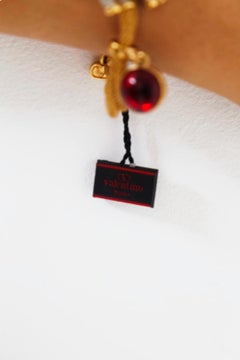 Valentino Vintage Bracelet in Gold with Stones