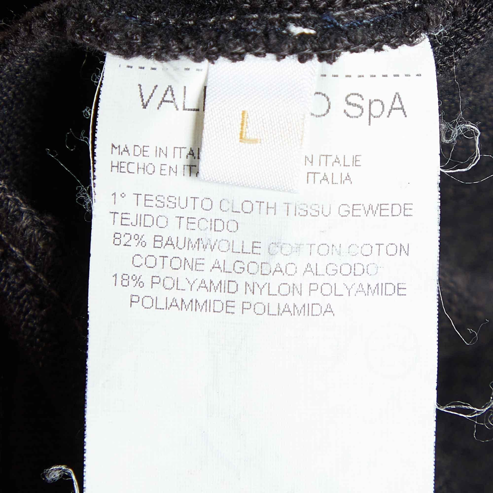 Women's Valentino Vintage Brown Jersey Lace Trim Camisole Top L For Sale