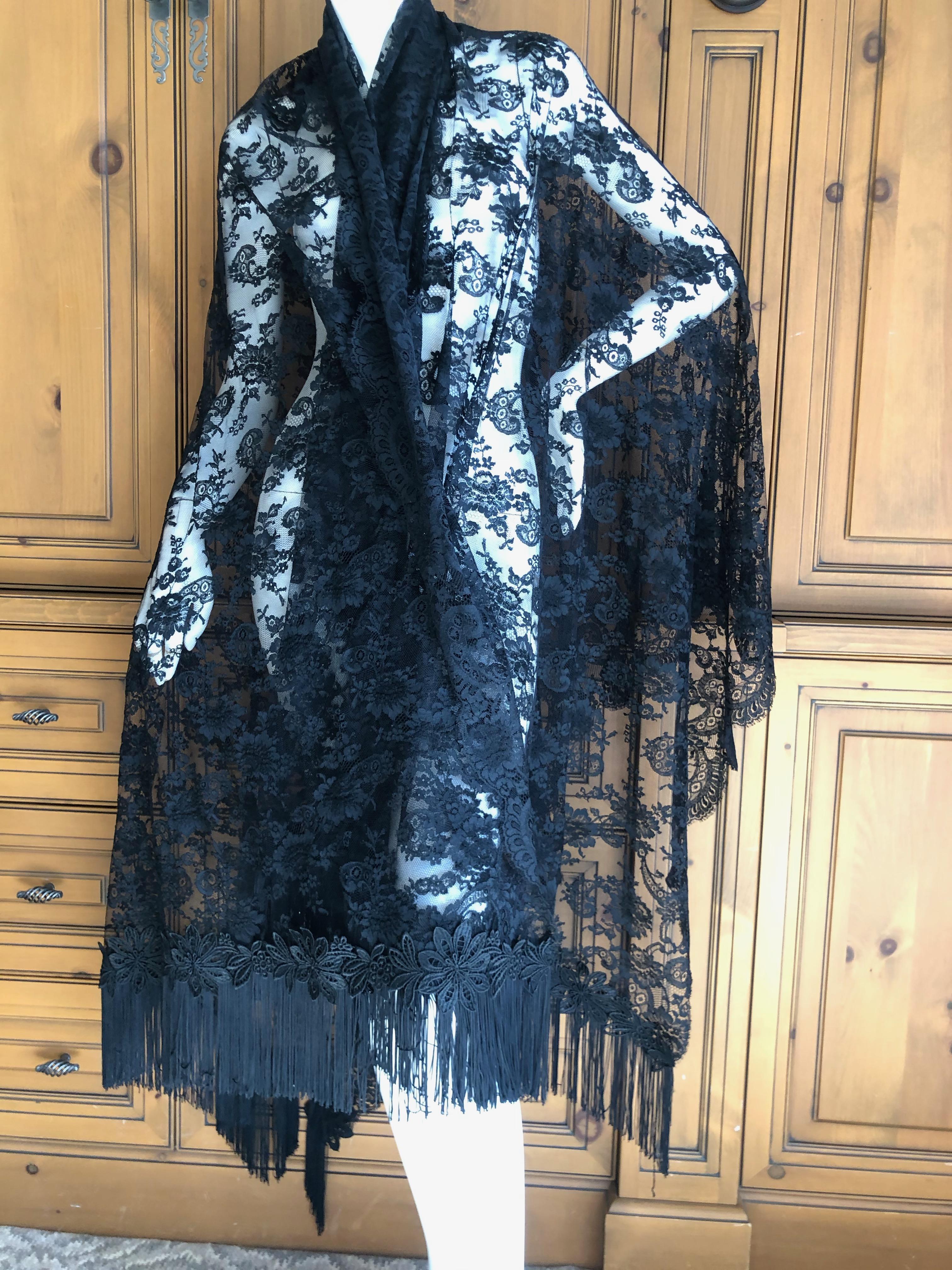 black lace scarf