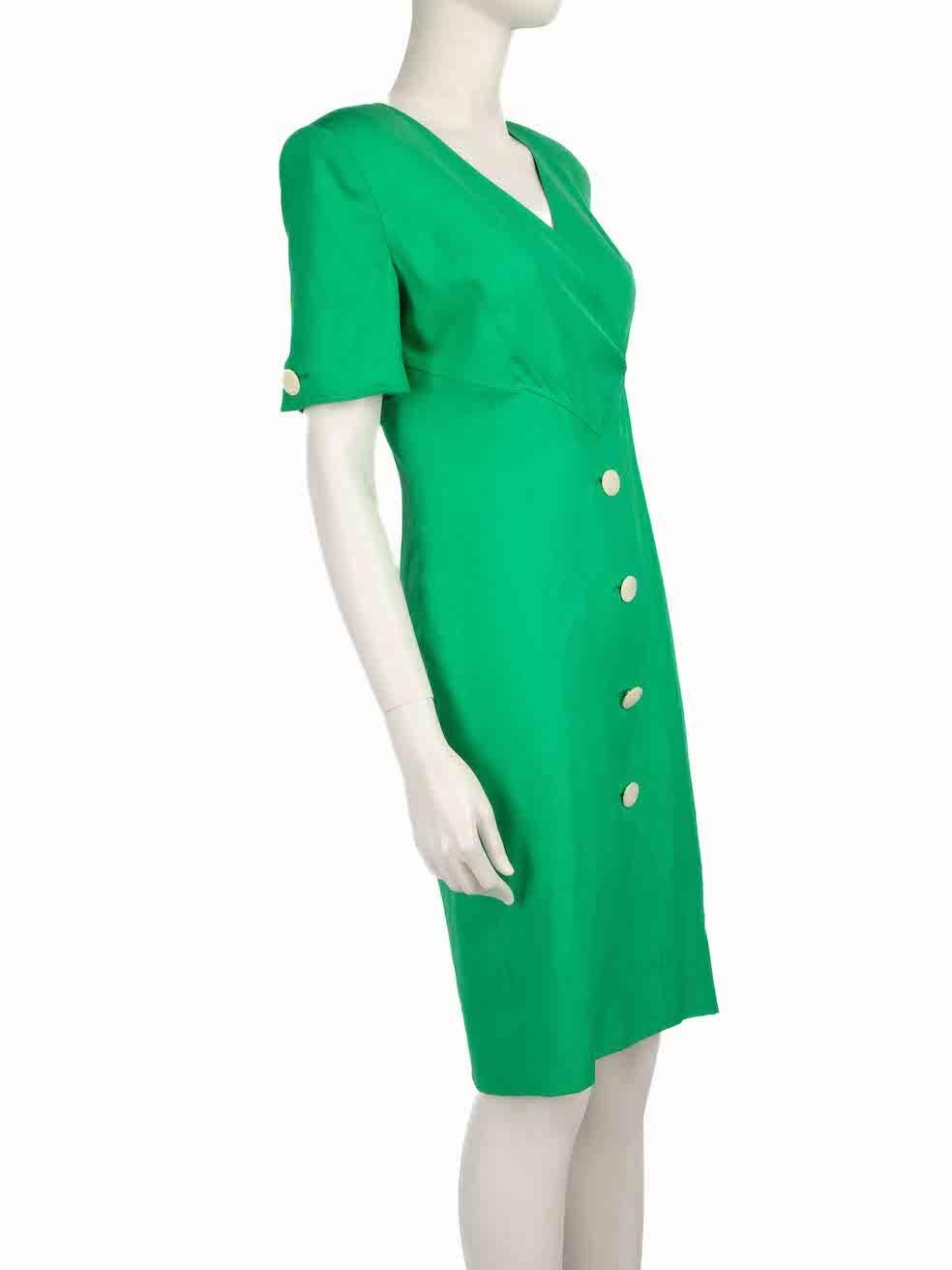 CONDITION is Very good. Minimal wear to dress is evident. Minimal wear to the right underarm seam at the lining with a small hole. The composition label is missing on this used Valentino Boutique designer resale item.
 
 
 
 Details
 
 
 Green
 

