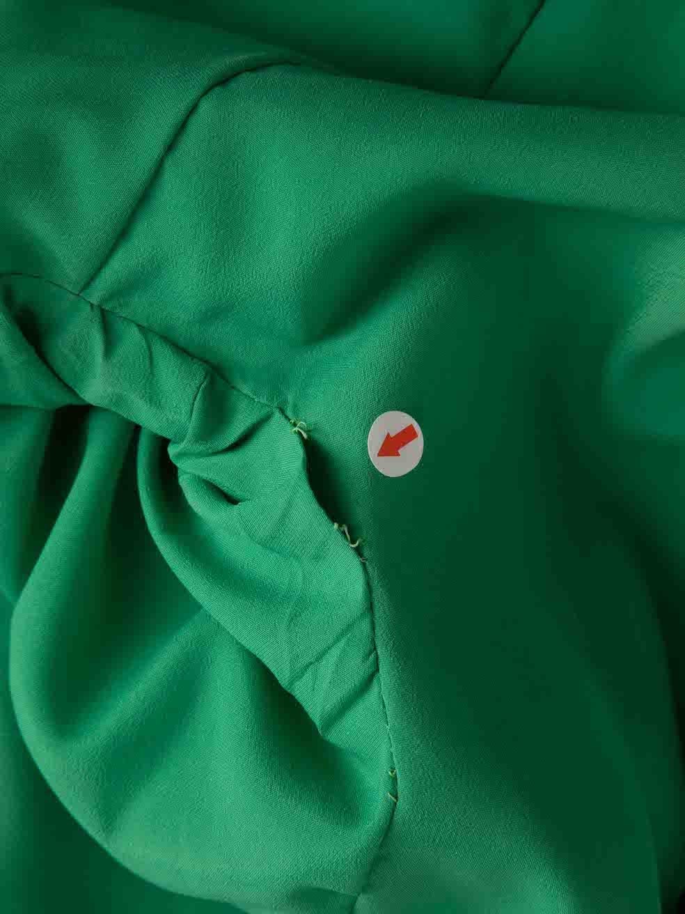 Valentino Vintage Grünes Kleid mit Knopfleiste Größe M Damen im Angebot