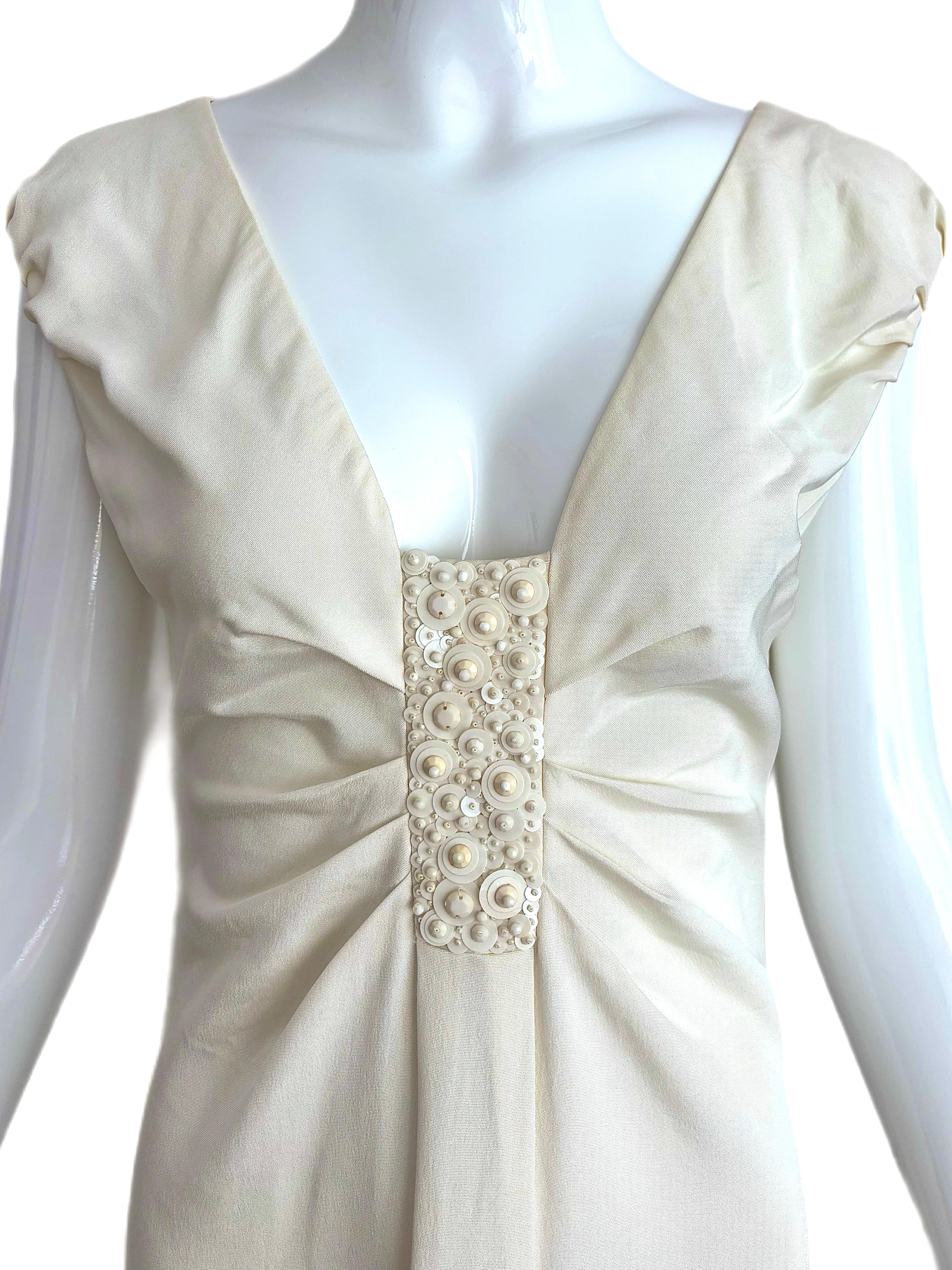 Grigio Abito da sposa vintage avorio Valentino